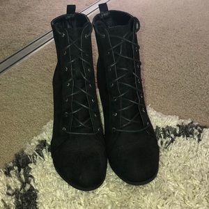 High heel ankle boots